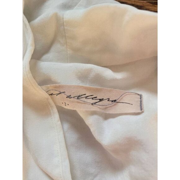 Raquel Allegra Pico Blazer Ivory linen blend sz 2 (Large) - Picture 3 of 5